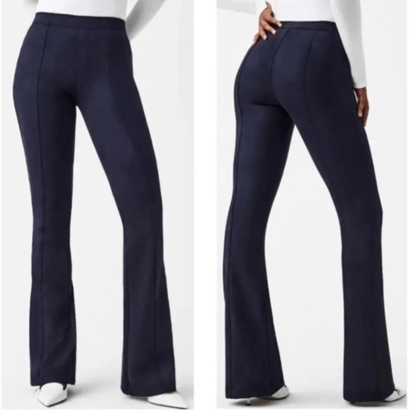 Spanx Faux Suede Flare Pants Medium - Picture 1 of 13